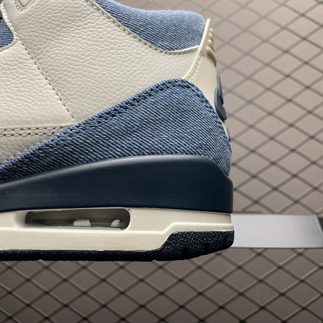 détail talon denim et bulle Air