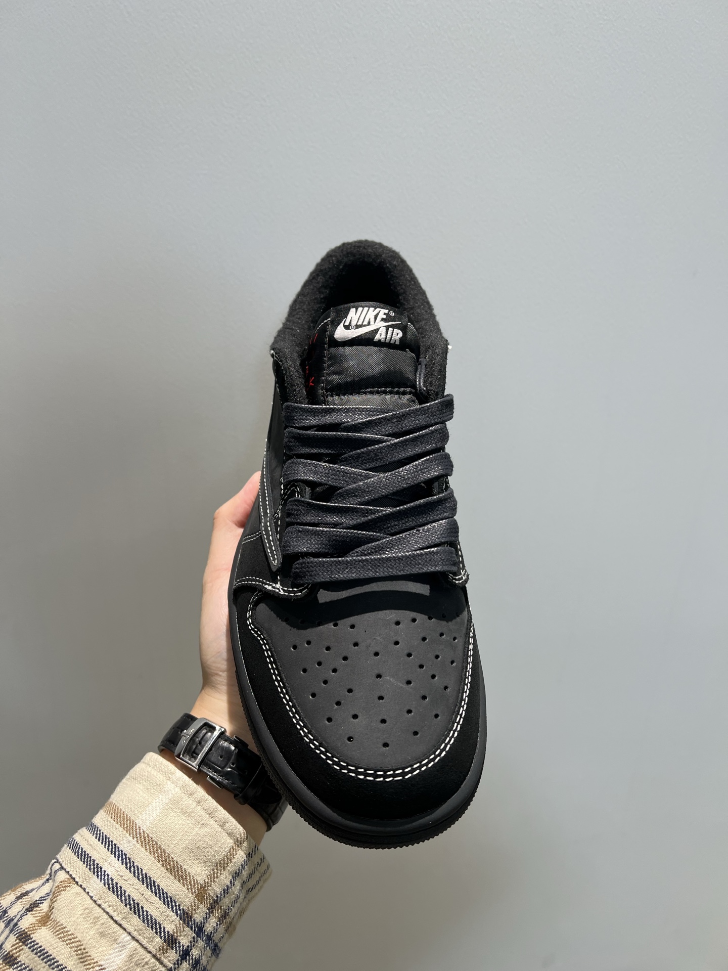 vue de dessus, languette Nike Air