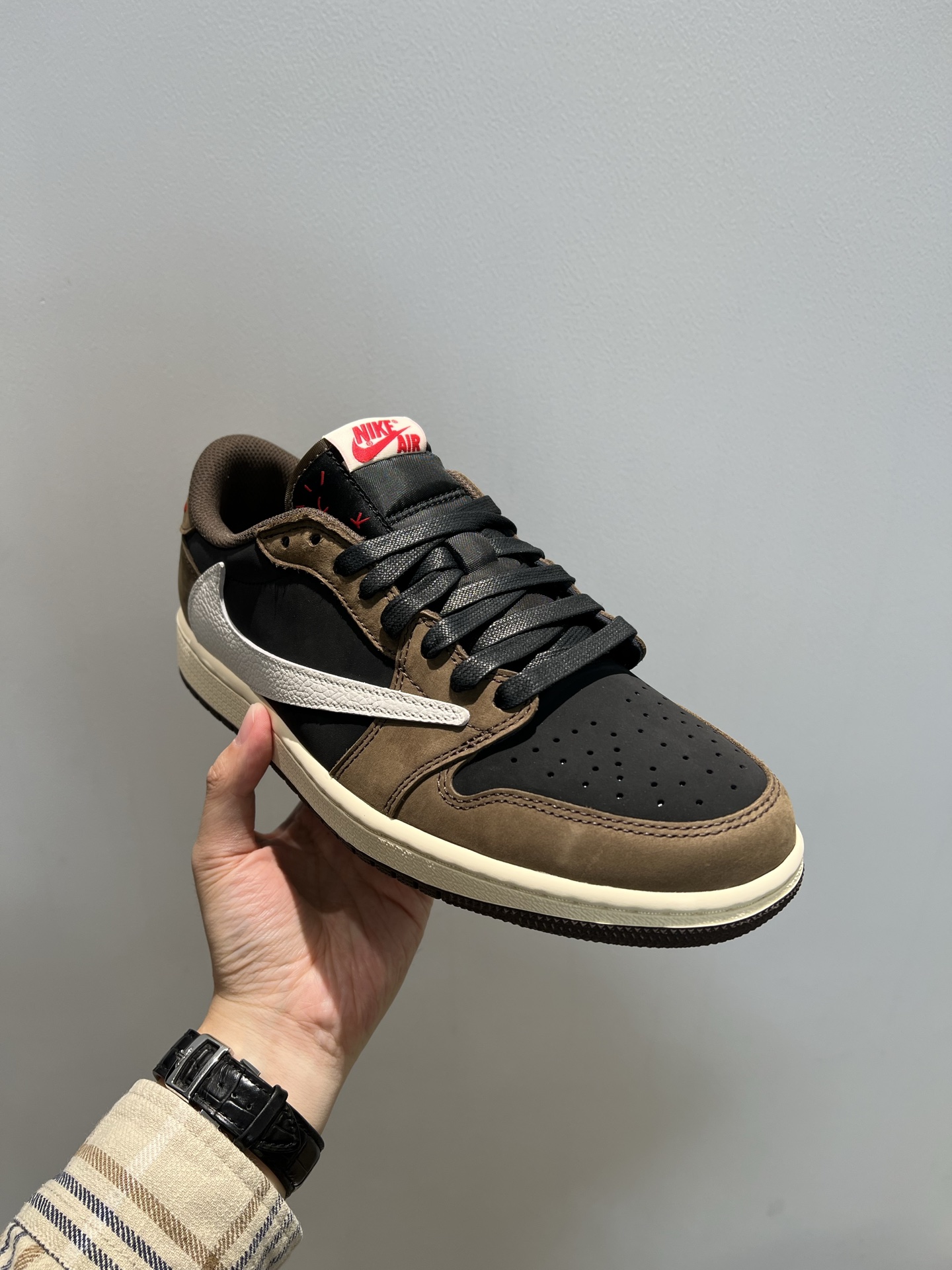 vue trois quarts, languette Nike Air