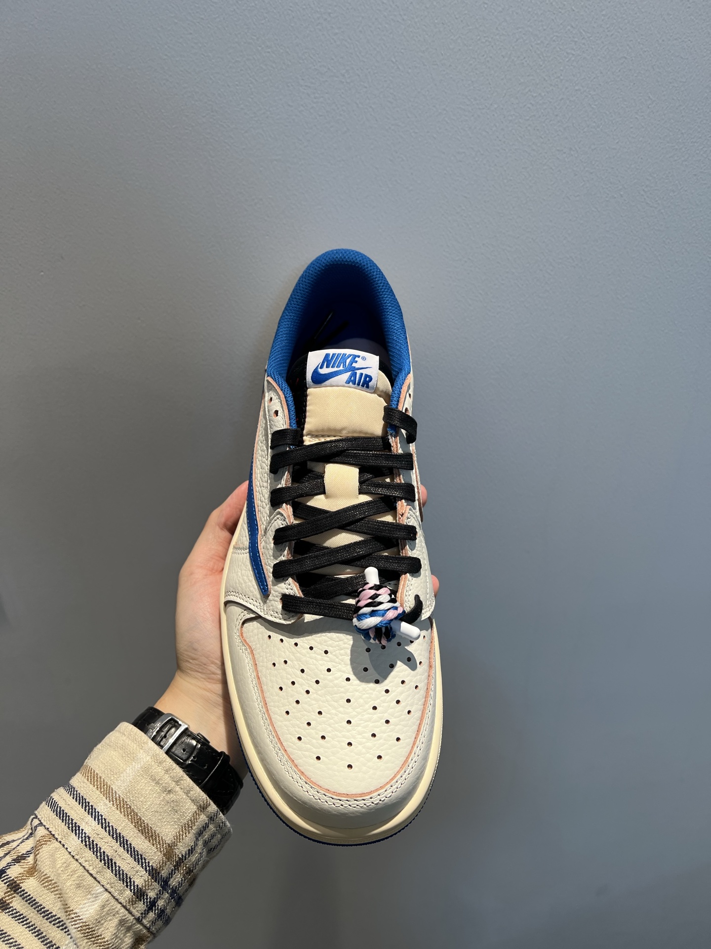 vue de dessus, languette Nike Air