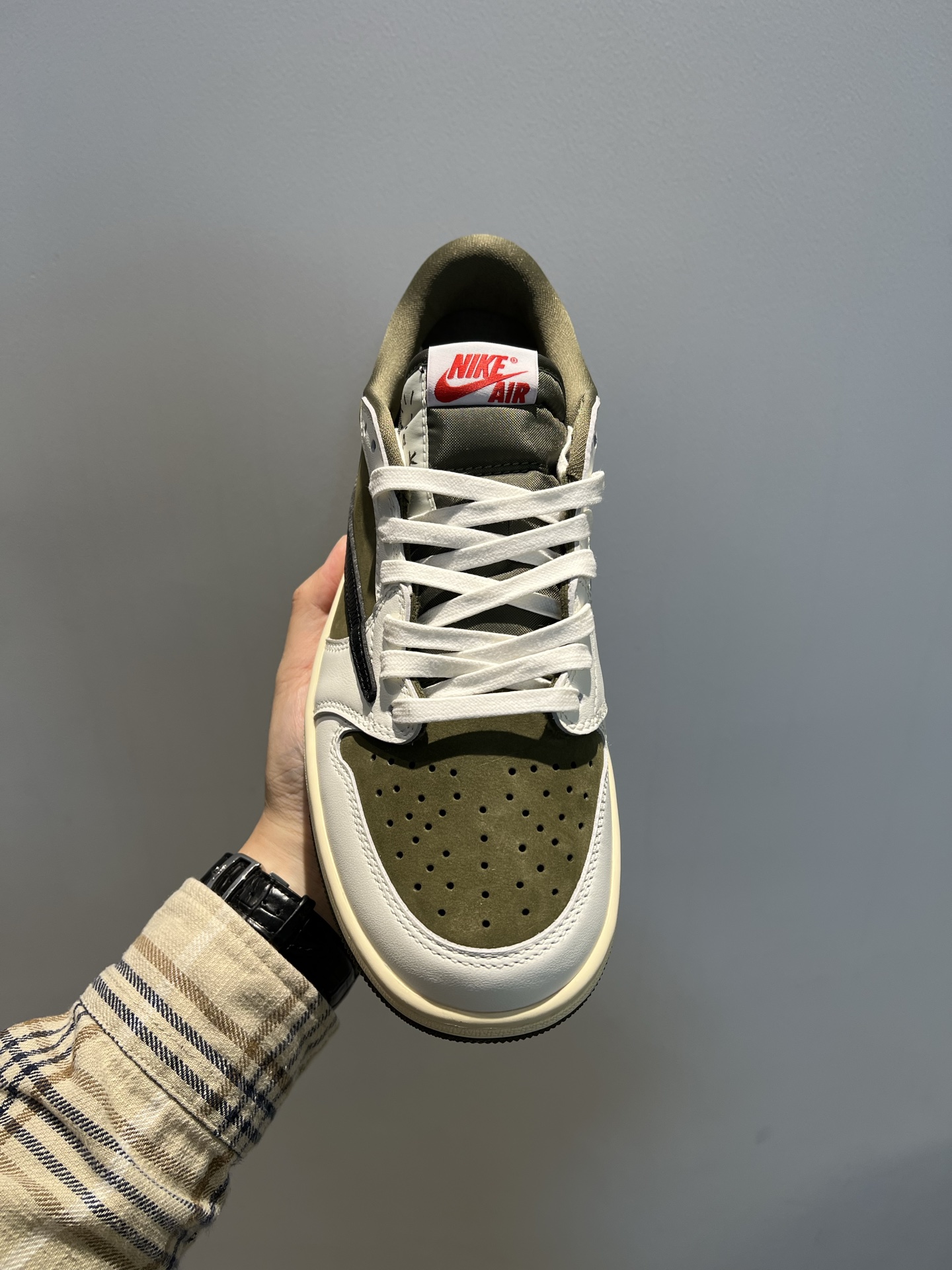 vue de dessus, languette Nike Air