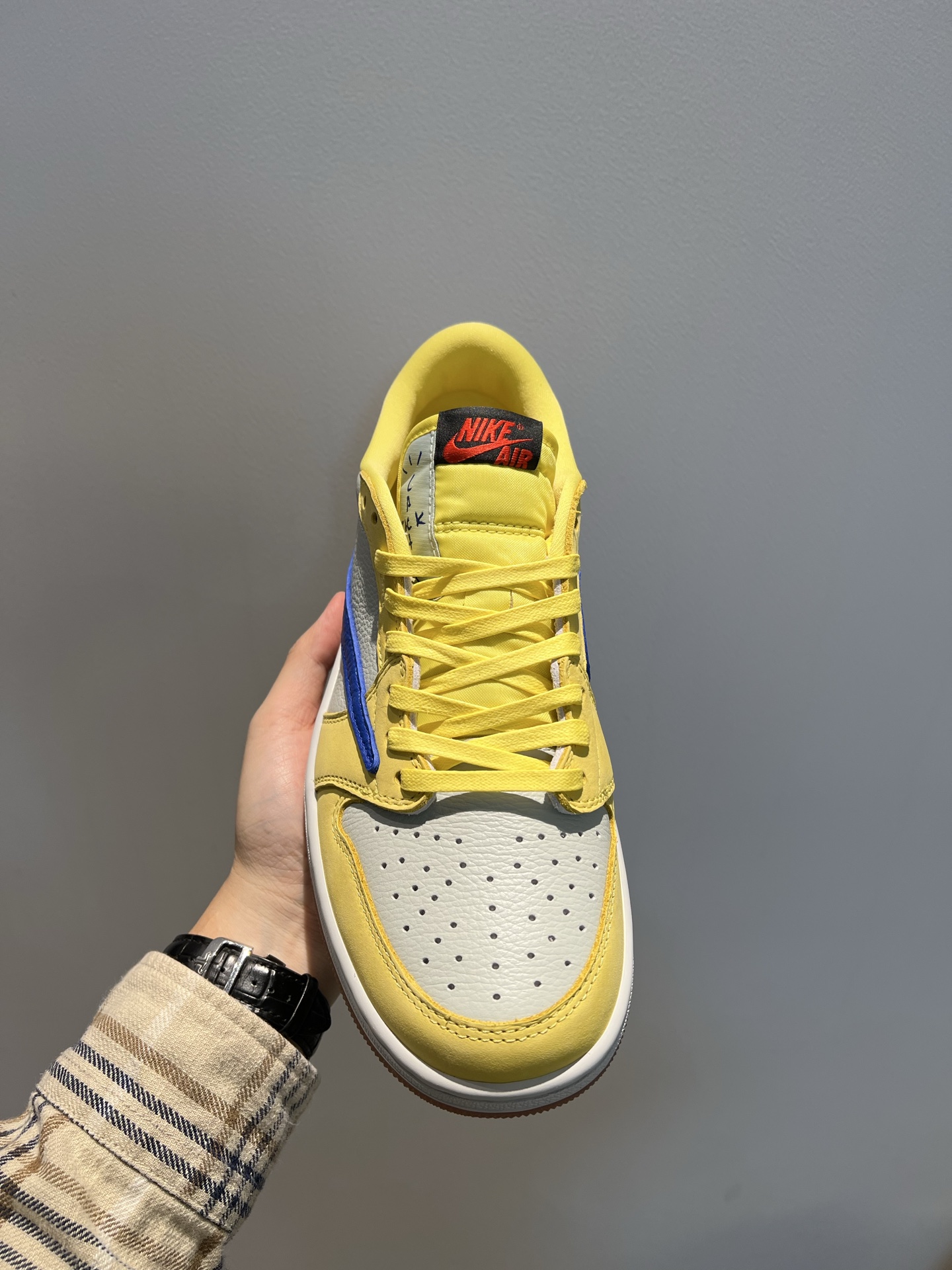 vue de dessus, languette Nike Air