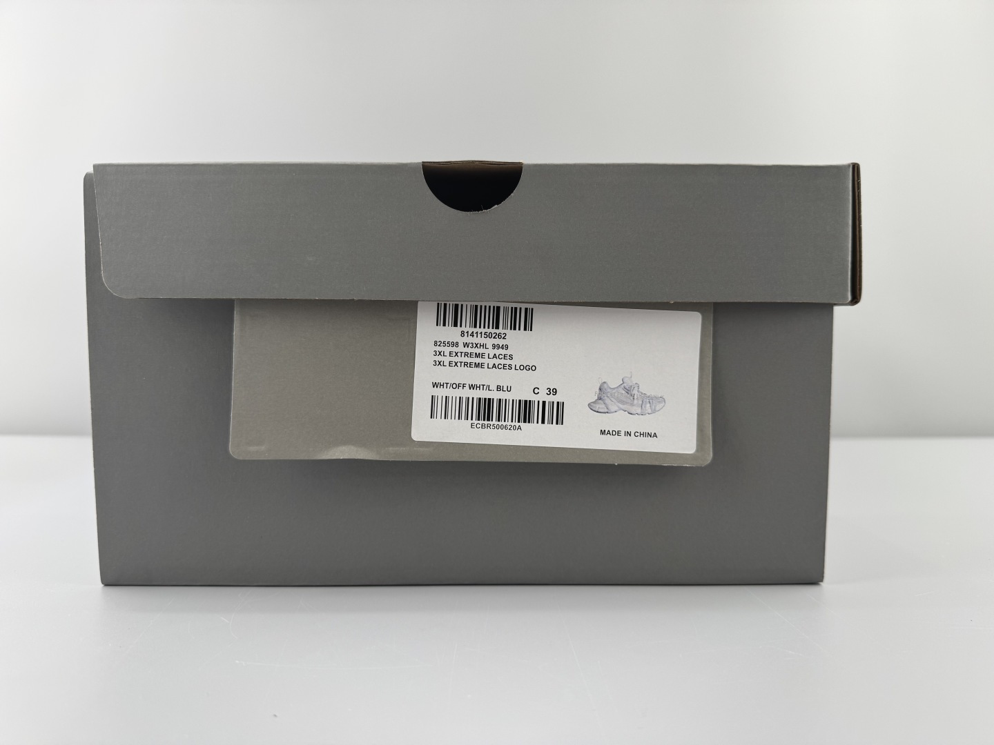 étiquette de boîte 825598 W3XHL 9949